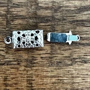 New Vintage Decorative Silver Tone Box Clasp - Lot of 25